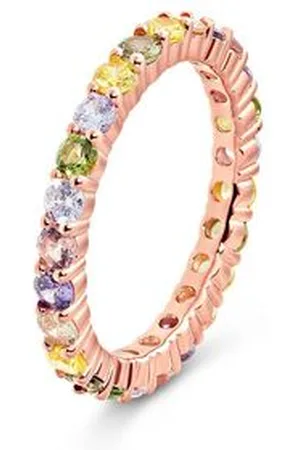 Tchibo 925 Silber Ring Multicolor - Damen - Gr. 20