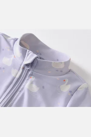 Tchibo Baby-Einteiler mit UV-Schutzfaktor 80 - Herren - Gr. 98/104 - lila/print