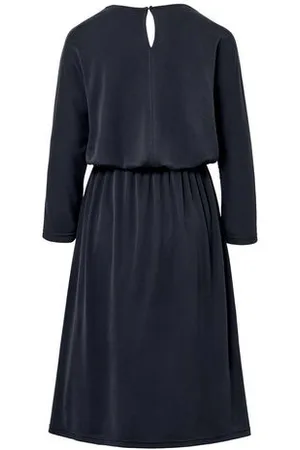 Tchibo Piqué-Jerseykleid - Damen - Gr. L - dunkelblau