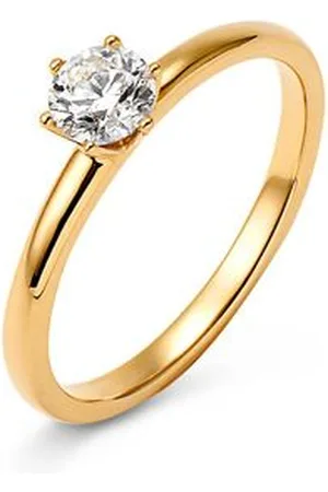 Tchibo 585 Gold-Ring mit Brillant - Gr. 18