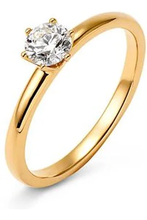 Tchibo 585 Gold-Ring mit Brillant - Gr. 17