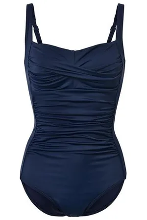 Tchibo Figurformender Badeanzug - Damen - Gr. 42 - blau