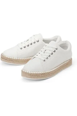 Tchibo Canvas-Sneaker - Damen - Gr. 37 - weiß