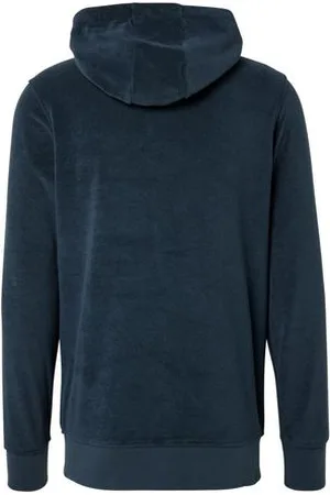 Tchibo Frottee-Kapuzenjacke - Herren - Gr. L - dunkelblau