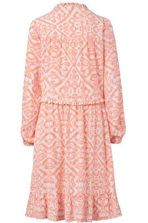 Tchibo Bedrucktes Midi-Kleid - Damen - Gr. 40 - weiß/print