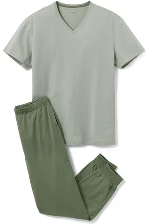Tchibo Pyjama - Herren - Gr. 3XL - olivgrün