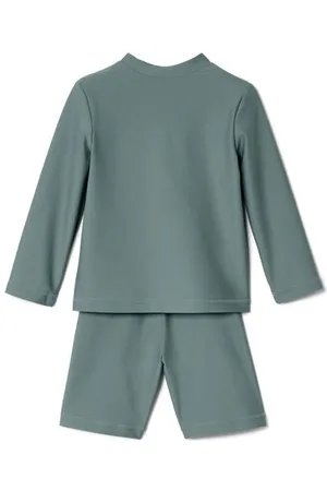 Tchibo UV-Schutz-Kombi mit UV-Schutzfaktor 80 - Baby - Gr. 74/80 - blau/print