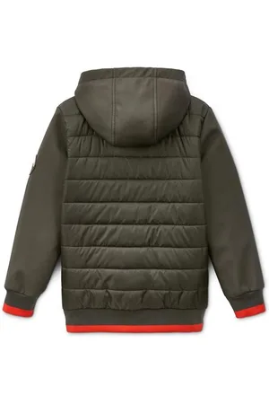 Tchibo Hybridsteppjacke mit recyceltem Material - Jungen - Gr. 146/152 - olivgrün
