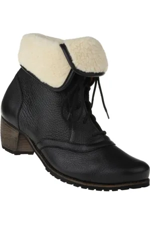 tessamino Tessamino | Damen Stiefeletten | Hirschleder | Weite H | wechselbares Fußbett mit Warmfutterüberzug