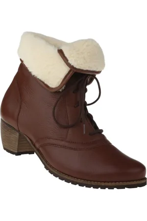 tessamino Tessamino | Damen Stiefeletten | Hirschleder | Weite H | wechselbares Fußbett mit Warmfutterüberzug