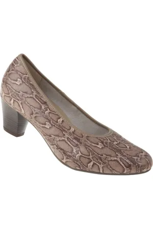 tessamino Tessamino | Damen Pumps | Sola-Stretch in Animalprint | Weite H | wechselbares Fußbett mit Microfaserüberzug