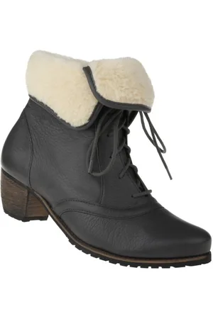 tessamino Tessamino | Damen Stiefeletten | Hirschleder | Weite H | wechselbares Fußbett mit Warmfutterüberzug