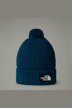 The North Face Tnf Logo Box Beanie Mit Bommel Größe Einheitsgröße male