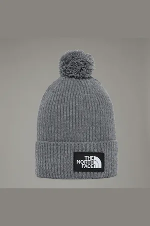 The North Face Tnf Logo Box Beanie Mit Bommel Größe Einheitsgröße male