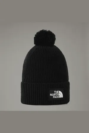 The North Face Tnf Logo Box Beanie Mit Bommel Größe Einheitsgröße male