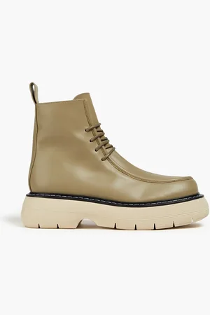 ATP Atelier Lomello Combat Boots aus Leder mit Plateausohle - Grün - EU 40