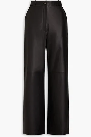 Loulou Studio Noro Hose mit weitem Bein aus Leder - - XS