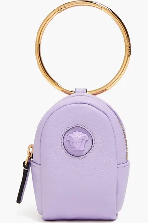 VERSACE Tote Bag aus Narbenleder - Lila - OneSize