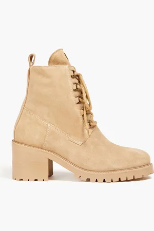 Maje Ankle Boots aus Veloursleder - Neutral - EU 40