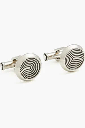 Montblanc Brünierte silberfarbene Manschettenknöpfe - Metallic - OneSize