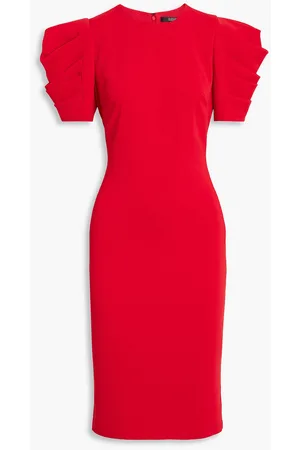 Badgley Mischka Plissiertes Kleid aus Crêpe - - US 6