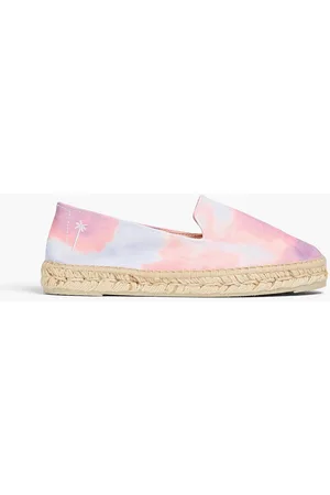 MANEBI Espadrilles aus Canvas mit Batikmuster - Pink - EU 35