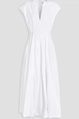 BITE Maxikleid aus Biobaumwollpopeline mit Falten - - UK 10