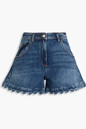 Maje Jeansshorts mit Muschelsaum - Blau - FR 34