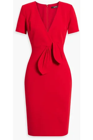 Badgley Mischka Minikleid aus Cady mit Wickeleffekt - - US 2
