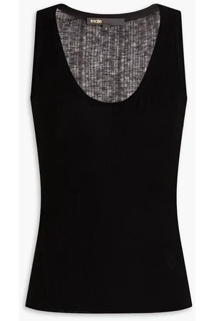 Maje Tanktop aus geripptem Jersey aus einer Lyocell-Wollmischung - - 3