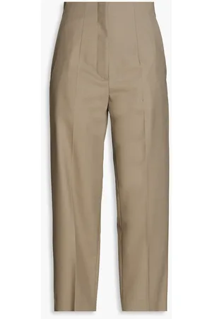 Sandro Hose mit weitem Bein aus Twill - Neutral - FR 38