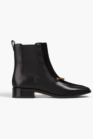 Tory Burch Ankle Boots aus Leder und Veloursleder mit Verzierung - - US 5