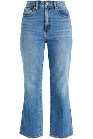 Tory Burch Hoch sitzende Cropped Jeans mit geradem Bein - Blau - 29