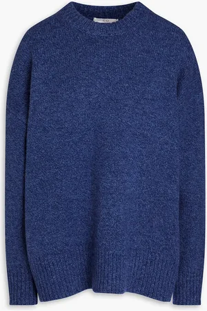 CO Pullover aus einer Woll-Kaschmirmischung - Blau - XXS
