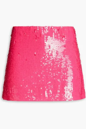 ALICE+OLIVIA Alice Olivia - Minirock aus Tüll mit Pailletten - Pink - US 2