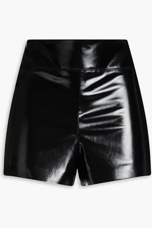 ALICE+OLIVIA Alice Olivia - Shorts aus Lacklederimitat - - US 2