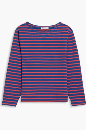 ALEX MILL Lakeside Oberteil aus Baumwoll-Jersey mit Streifen - Blau - XS