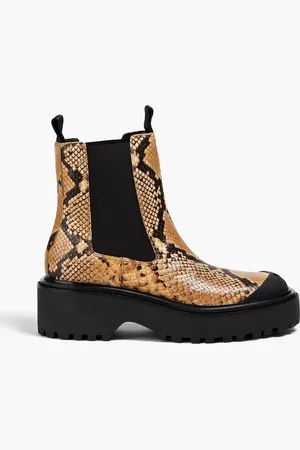 Tory Burch Chelsea-Boots aus Leder mit Schlangeneffekt - - US 9.5