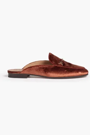 Sam Edelman Slippers aus Samt mit Verzierung - Braun - EU 36