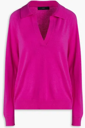 Arch4 Gladiolus Pullover aus Kaschmir mit Polokragen - Lila - XS