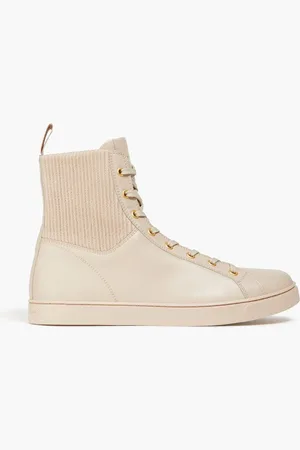 Gianvito Rossi High-Top-Sneakers aus Leder - Pink - EU 34.5
