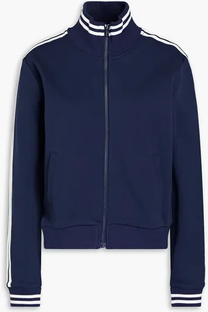 The Upside Hamilton Margot gestreifte Jacke aus Jersey aus einer Baumwollmischung - Blau - US 14
