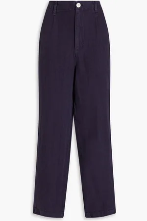 ALEX MILL Hose mit geradem Bein aus Leinen - Blau - US 8