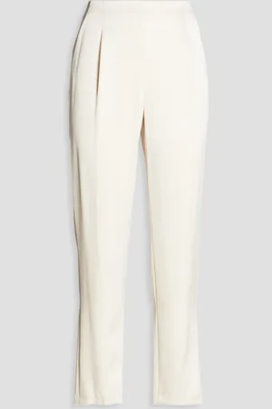 ALICE+OLIVIA Alice Olivia - Jessie Karottenhose aus glänzendem Crêpe - Weiß - US 10
