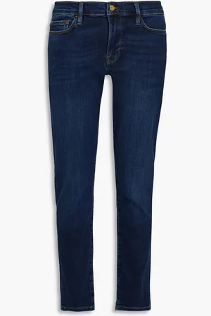 Frame Le Garcon Boyfriend-Jeans mit schmalem Bein - Blau - 23