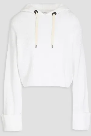 Brunello Cucinelli Gerippter Cropped Hoodie aus Baumwolle - - L