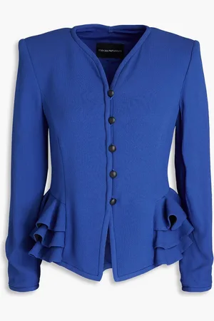 Emporio Armani Jacke aus Crêpe mit Rüschen - - IT 46