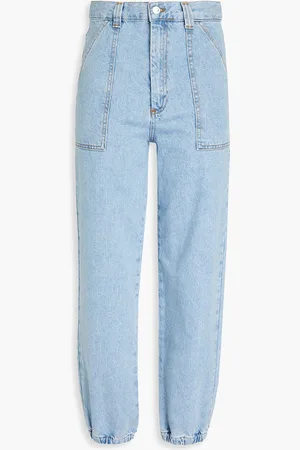 Sandro Hoch sitzende Karottenjeans - Blau - FR 42