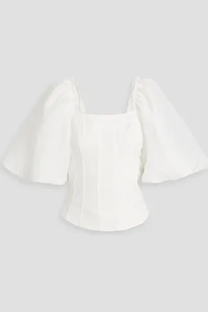 AJE Cecile Oberteil aus Organza mit Fransen - - UK 4