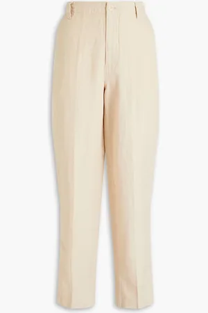 ALEX MILL Karottenhose aus Twill aus einer Leinen-, Tencel-Baumwollmischung - Weiß - US 8
